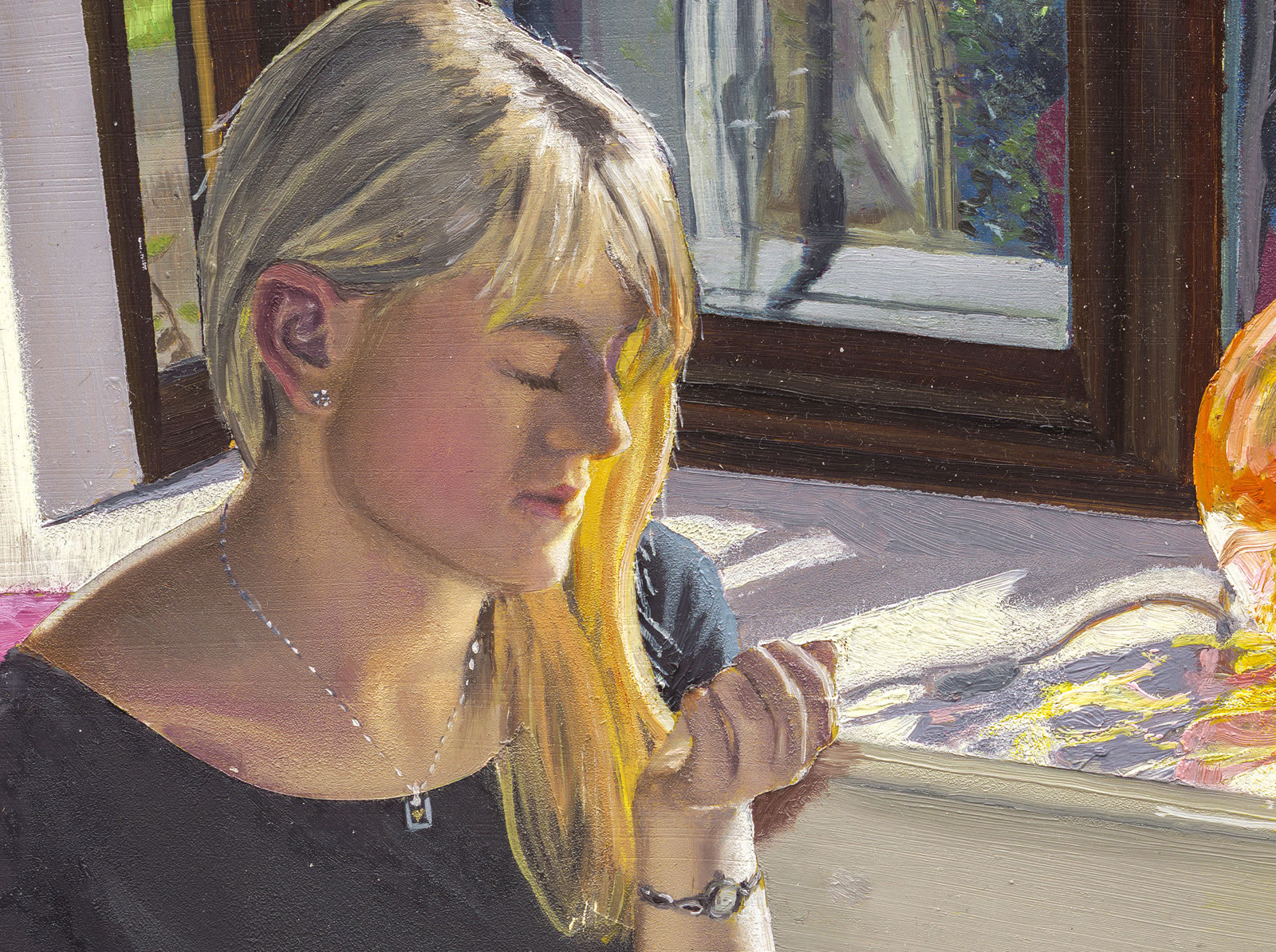Detail — the face