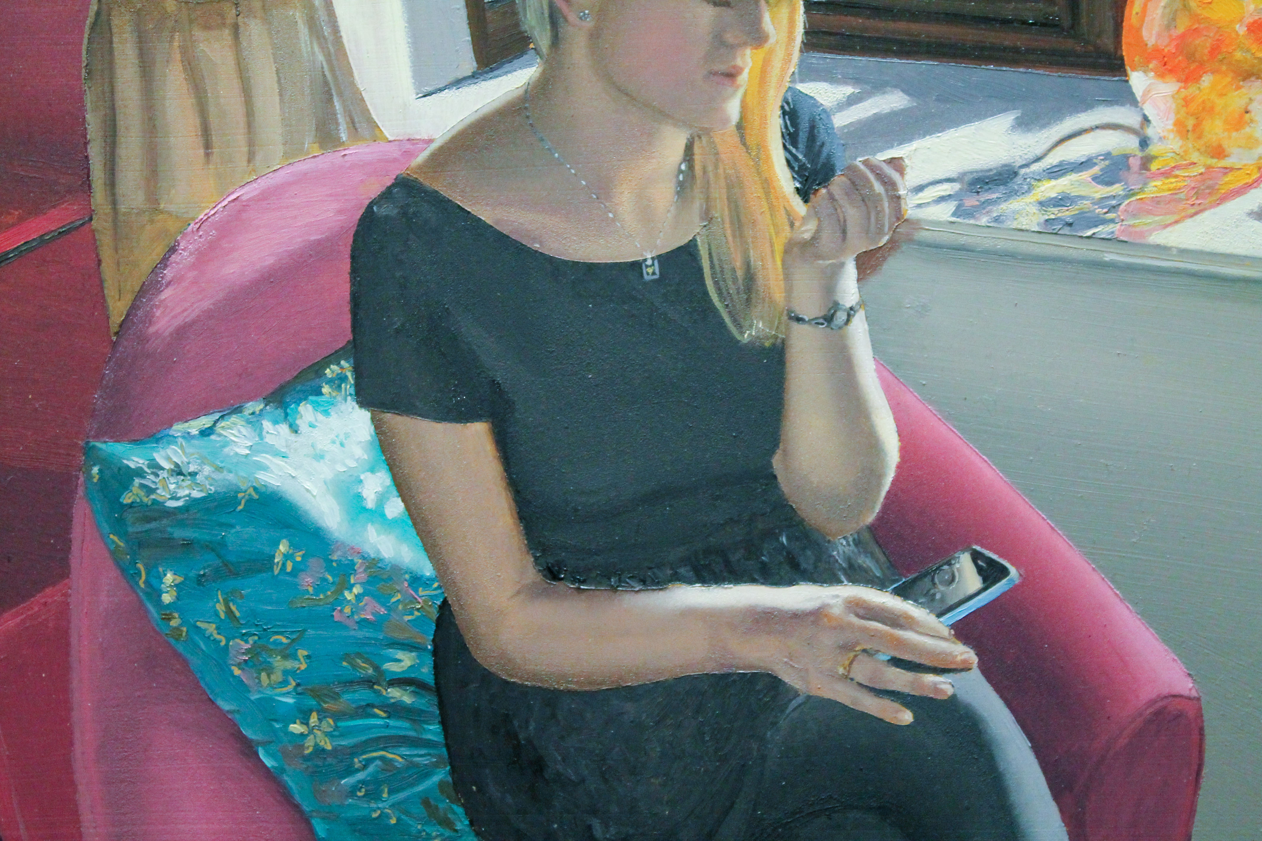 Detail — face and figure, in the show