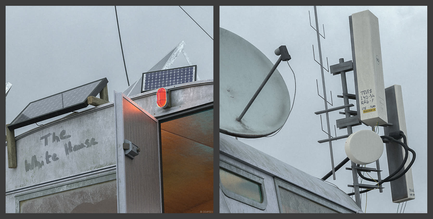 Detail — the roof rig