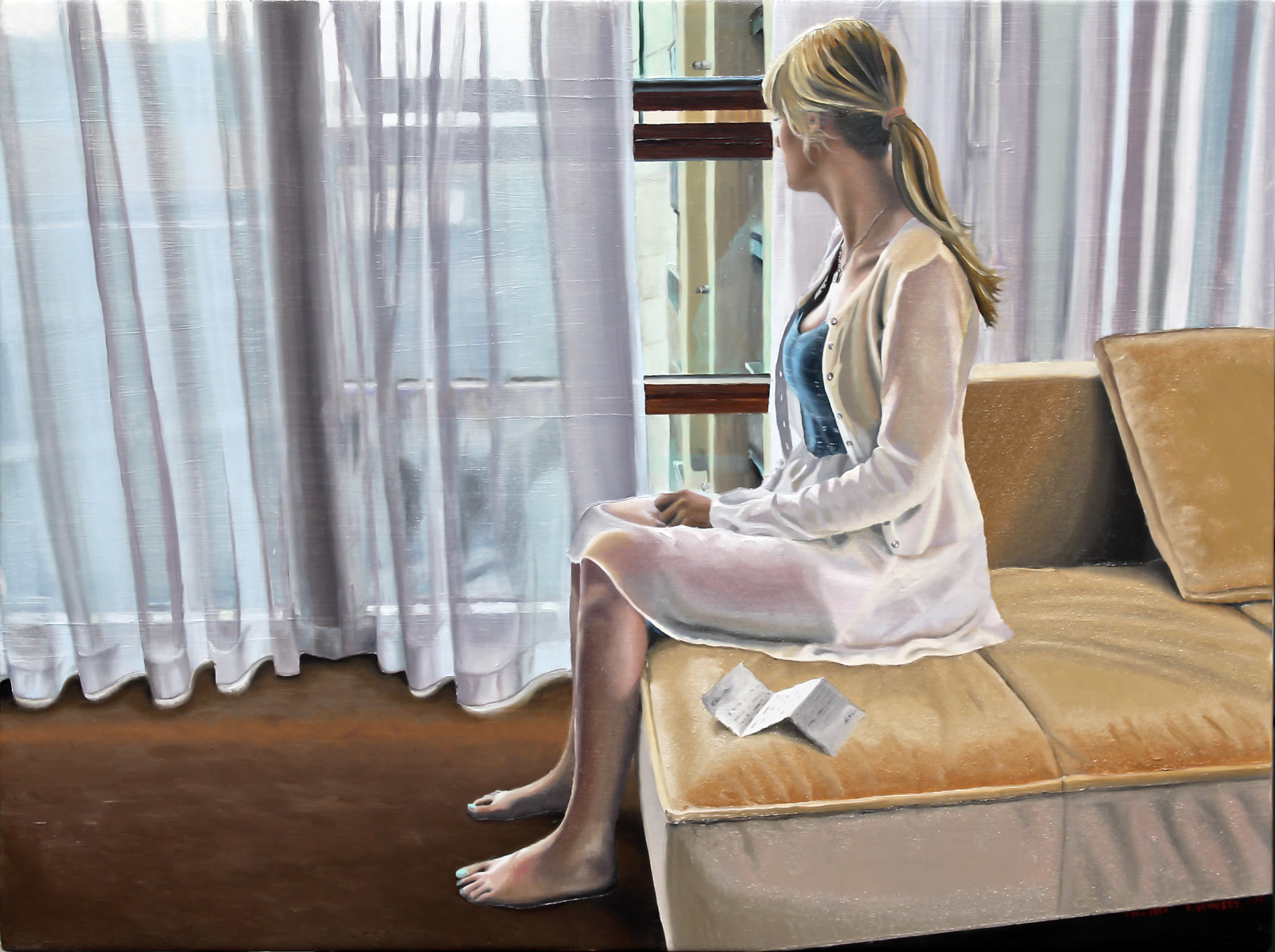 Cold Feet — Oil on rabbit-skin gesso panel