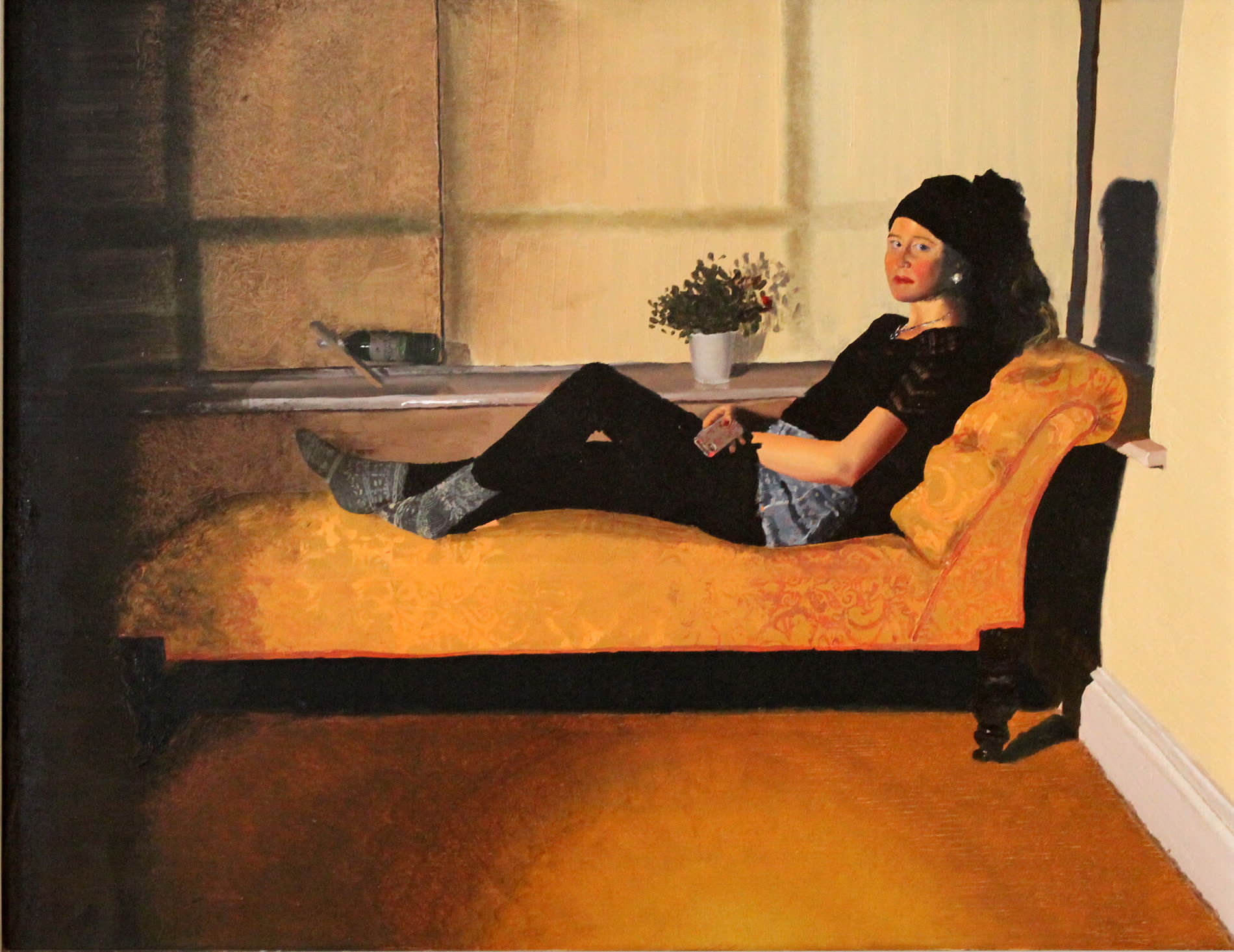 Chaise Longue — Oil on board