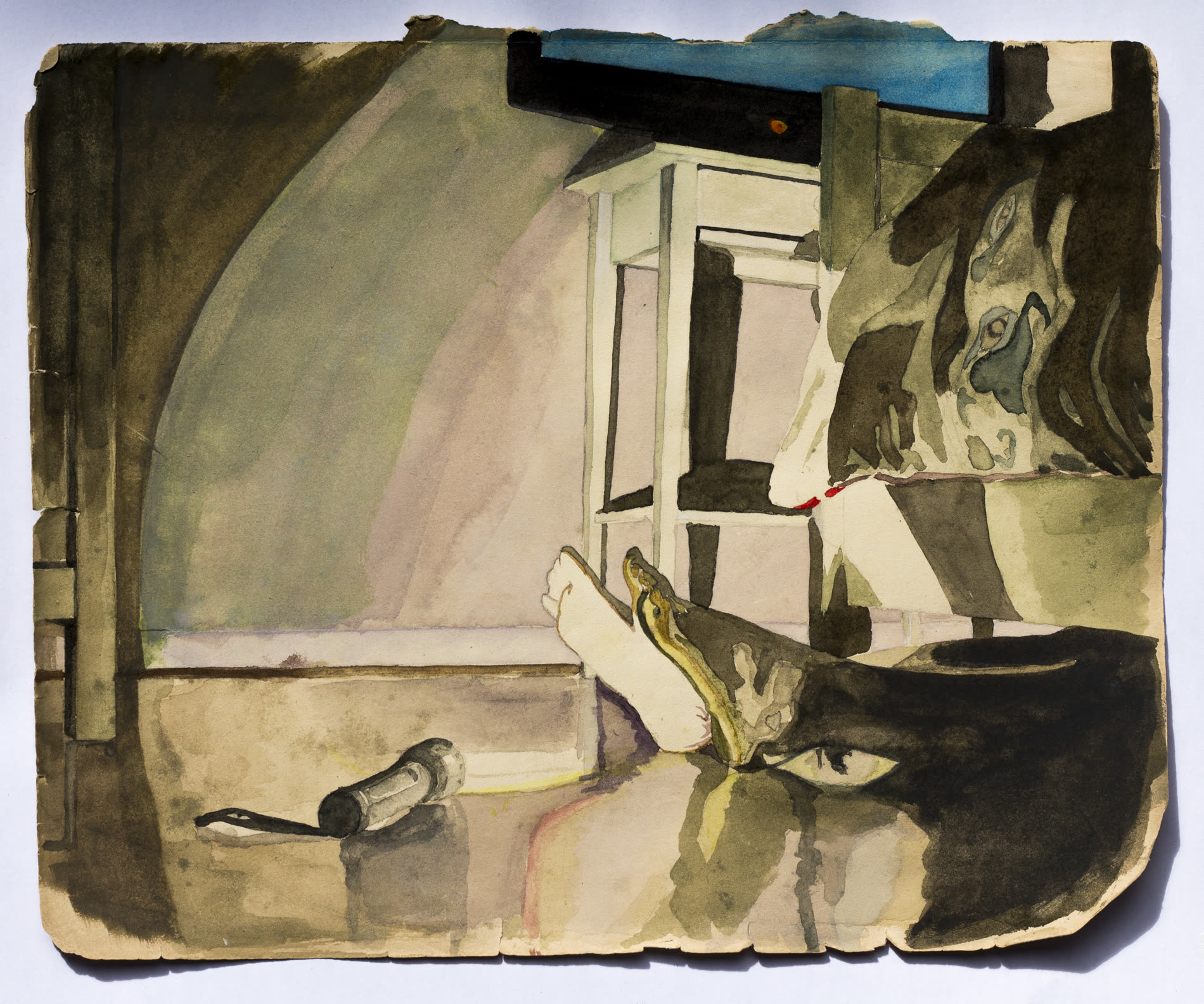 Rapid Eye Movement II — Watercolour on paper