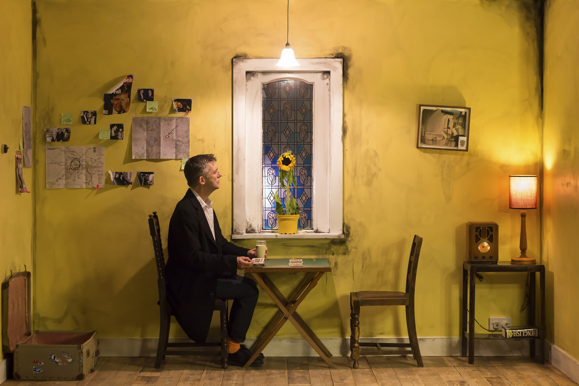 The Hand — Staged photograph from a full-scale built set