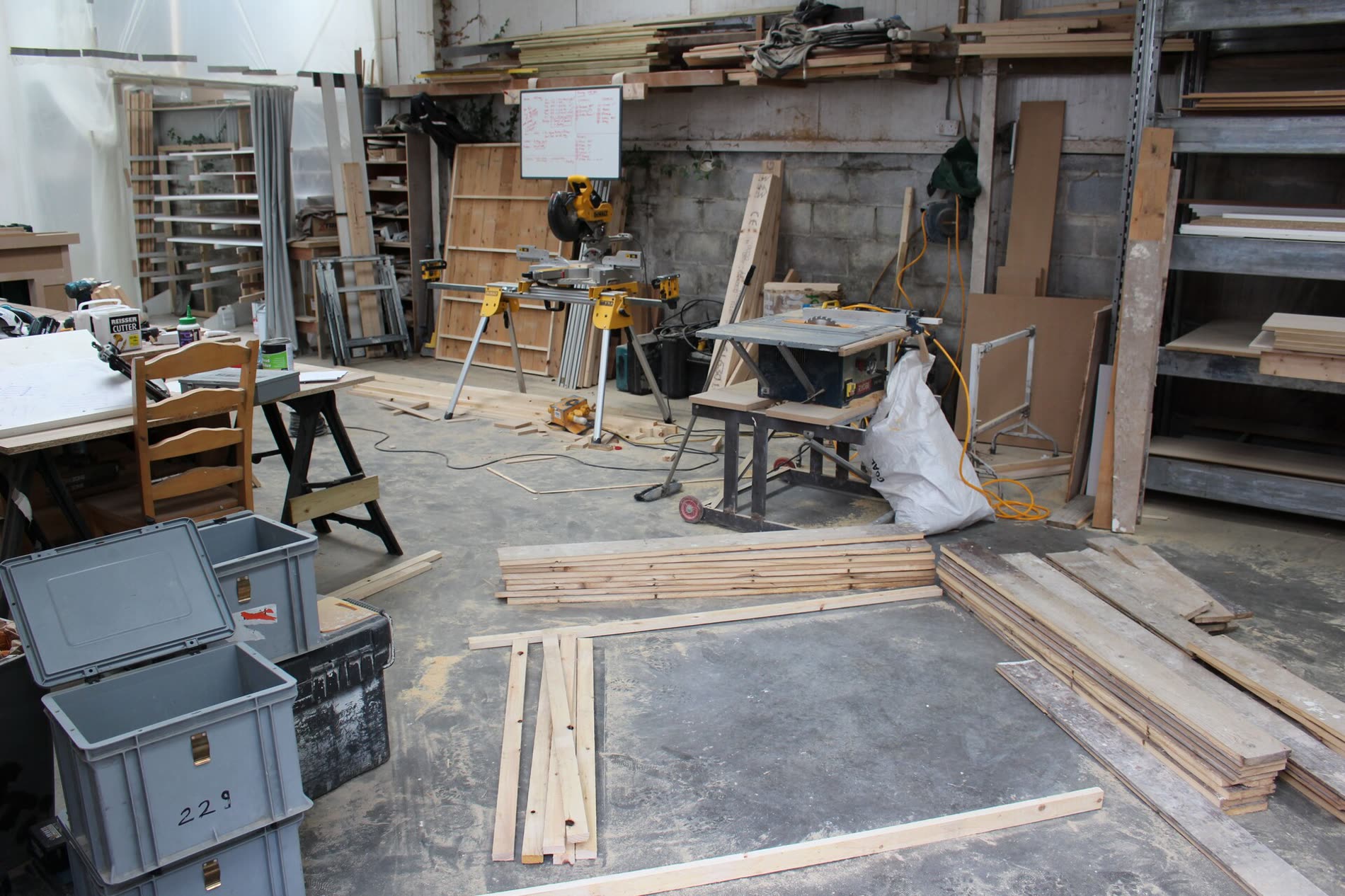 Construction — building the set